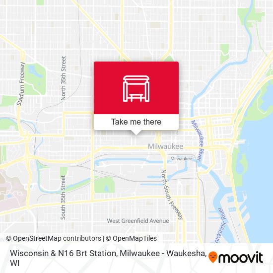 Mapa de Wisconsin & N16 Brt Station