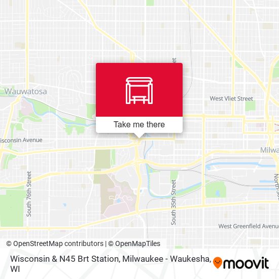 Mapa de Wisconsin & N45 Brt Station