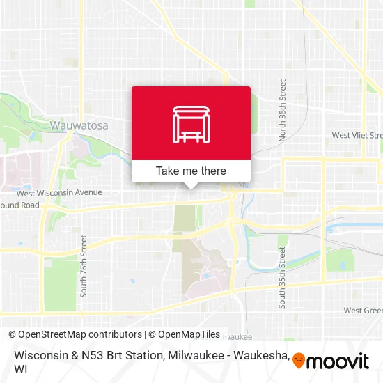 Wisconsin & N53 Brt Station map