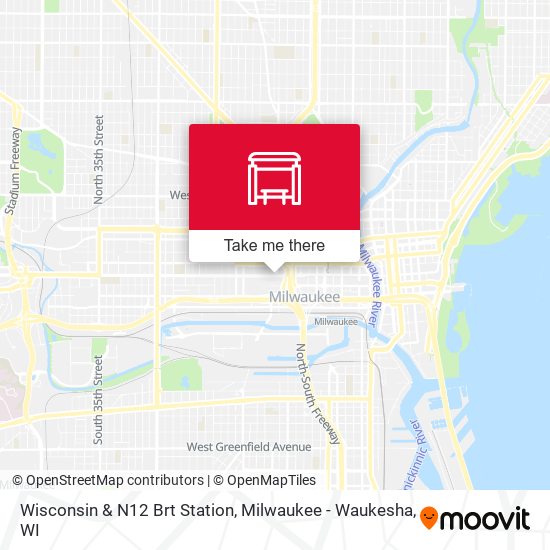 Mapa de Wisconsin & N12 Brt Station