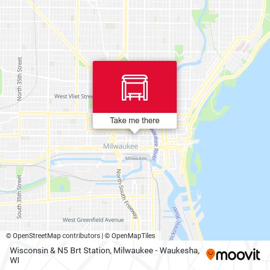 Wisconsin & N5 Brt Station map