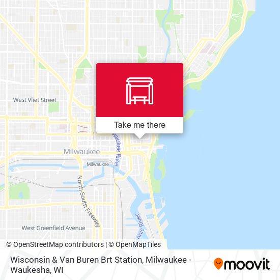 Wisconsin & Van Buren Brt Station map