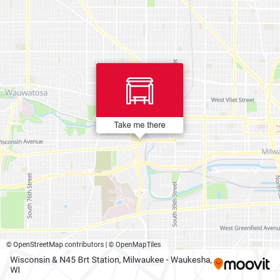 Mapa de Wisconsin & N45 Brt Station