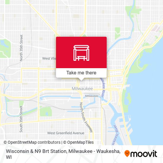 Mapa de Wisconsin & N9 Brt Station