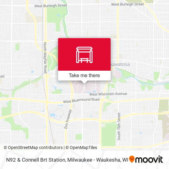 Mapa de N92 & Connell Brt Station