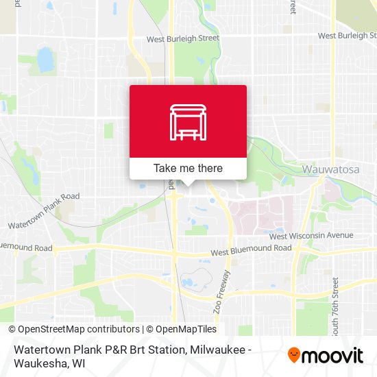 Mapa de Watertown Plank P&R Brt Station