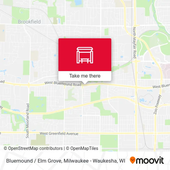 Bluemound / Elm Grove map