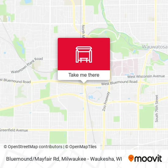 Mapa de Bluemound/Mayfair Rd