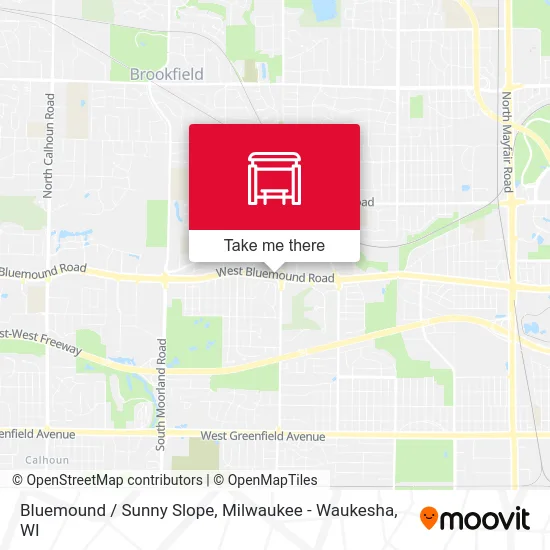 Bluemound / Sunny Slope map