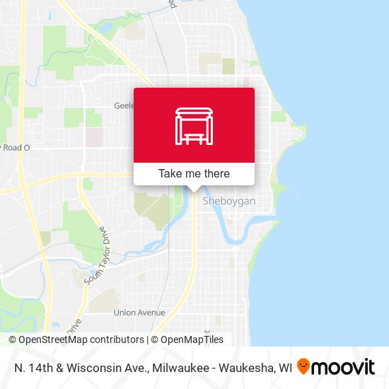 N. 14th & Wisconsin Ave. map