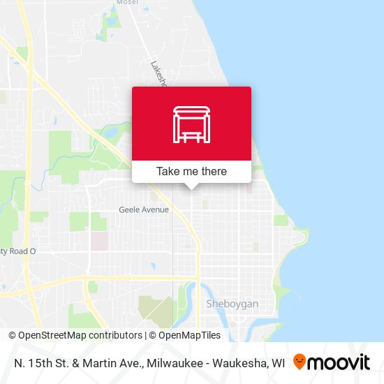 N. 15th St. & Martin Ave. map