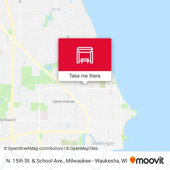 N. 15th St. & School Ave. map