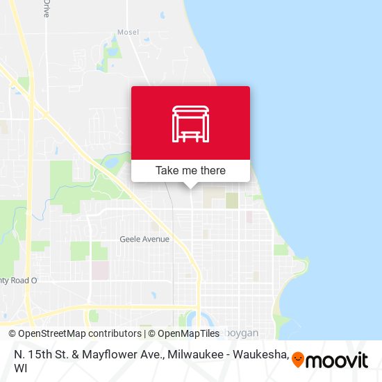 N. 15th St. & Mayflower Ave. map