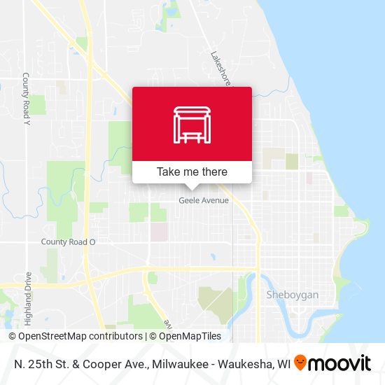 Mapa de N. 25th St. & Cooper Ave.