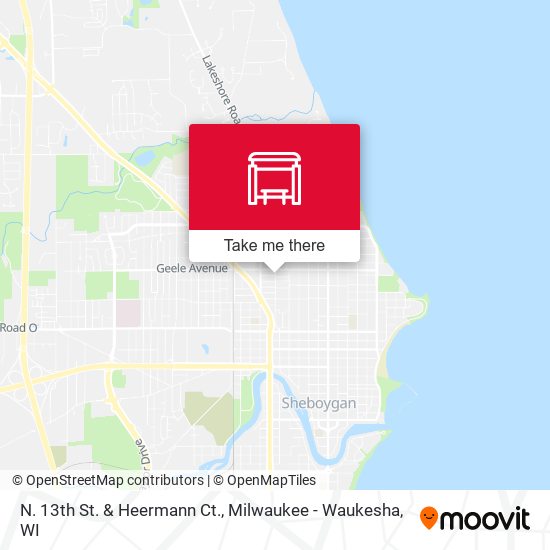 N. 13th St. & Heermann Ct. map