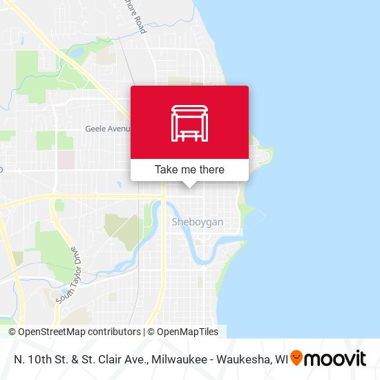 N. 10th St. & St. Clair Ave. map