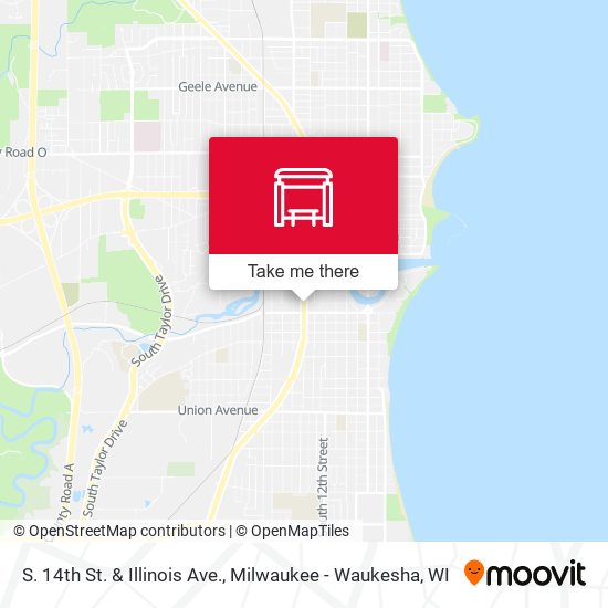 S. 14th St. & Illinois Ave. map
