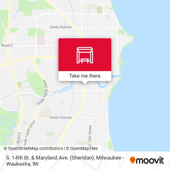 S. 14th St. & Maryland Ave. (Sheridan) map