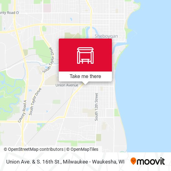 Union Ave. & S. 16th St. map