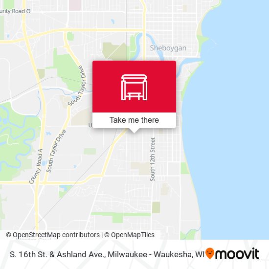 S. 16th St. & Ashland Ave. map