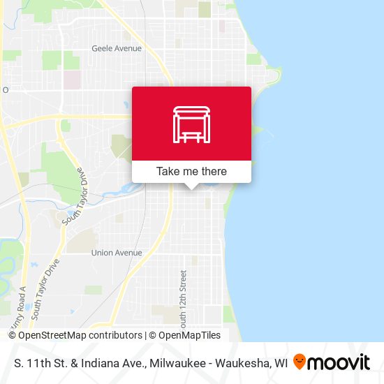 S. 11th St. & Indiana Ave. map