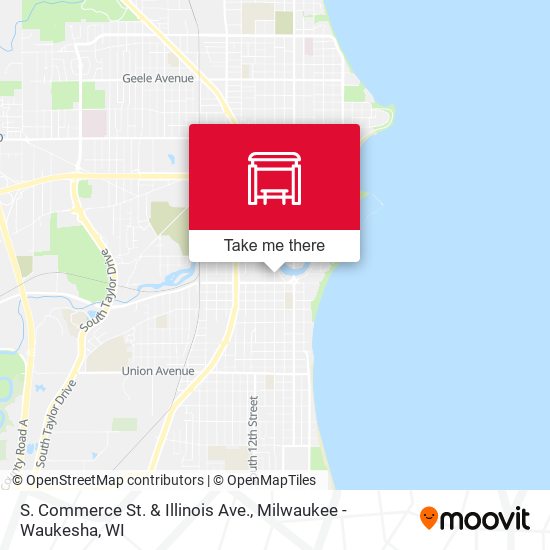 S. Commerce St. & Illinois Ave. map