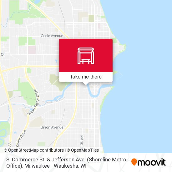 S. Commerce St. & Jefferson Ave. (Shoreline Metro Office) map