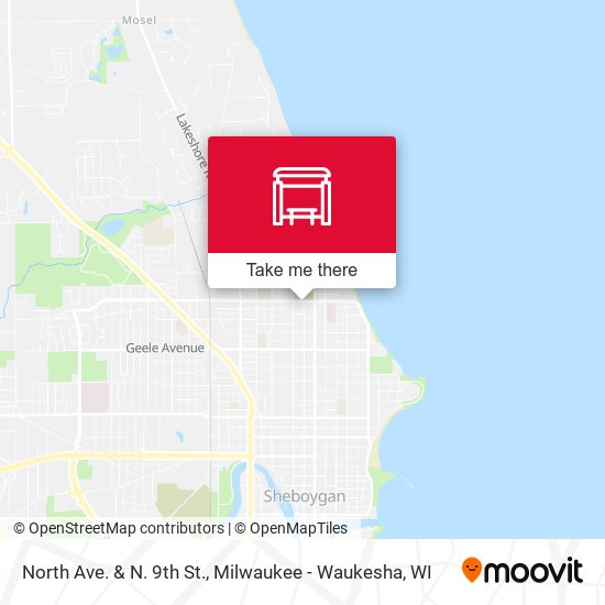North Ave. & N. 9th St. map