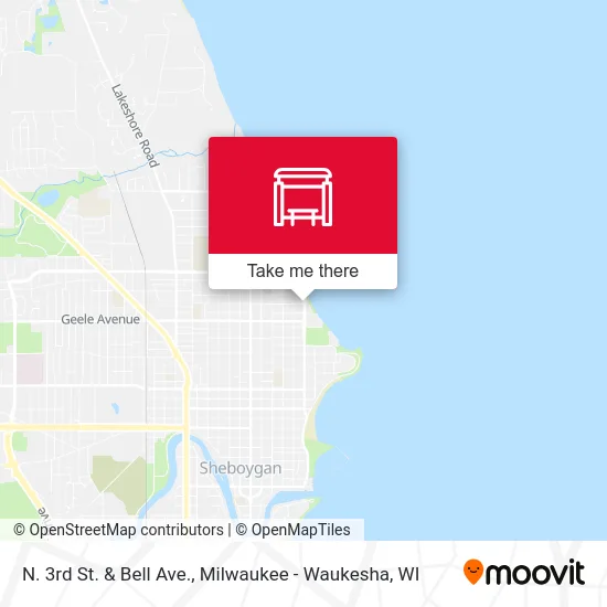 N. 3rd St. & Bell Ave. map