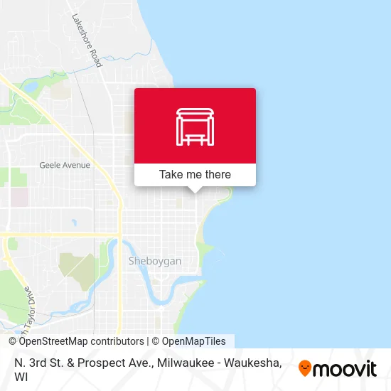 N. 3rd St. & Prospect Ave. map