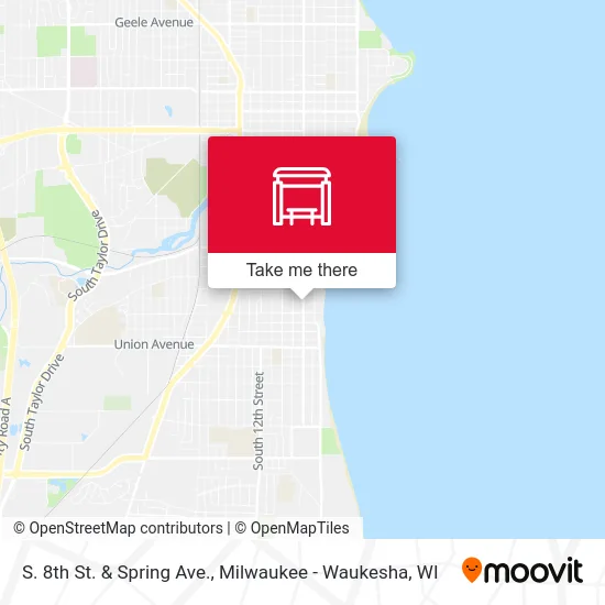 S. 8th St. & Spring Ave. map