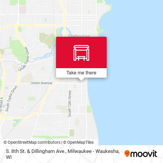 S. 8th St. & Dillingham Ave. map