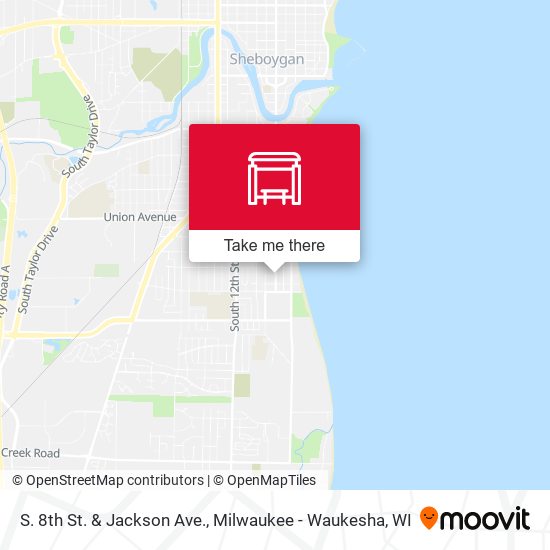 Mapa de S. 8th St. & Jackson Ave.