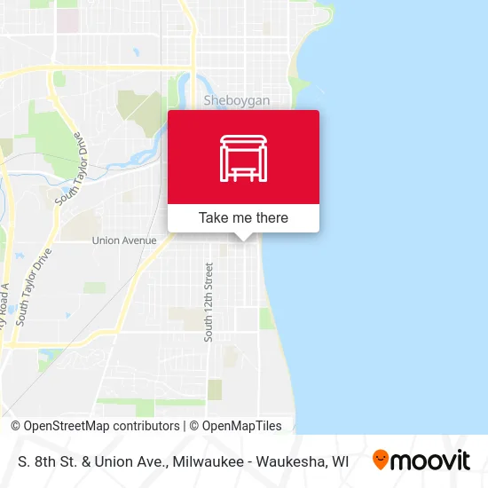 S. 8th St. & Union Ave. map