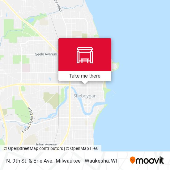 N. 9th St. & Erie Ave. map