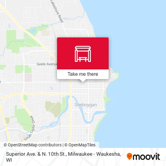 Superior Ave. & N. 10th St. map