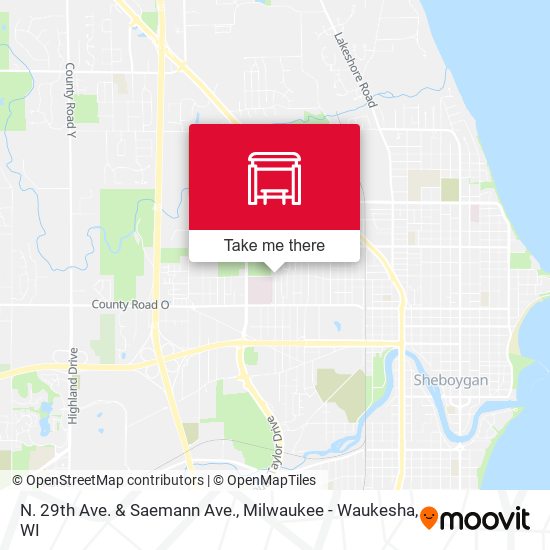 N. 29th Ave. & Saemann Ave. map