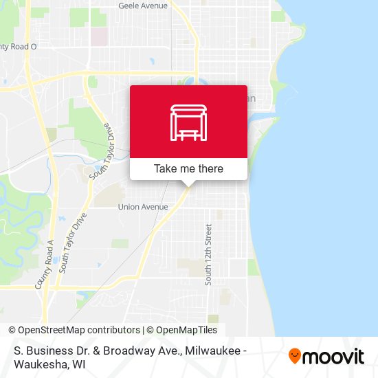 S. Business Dr. & Broadway Ave. map
