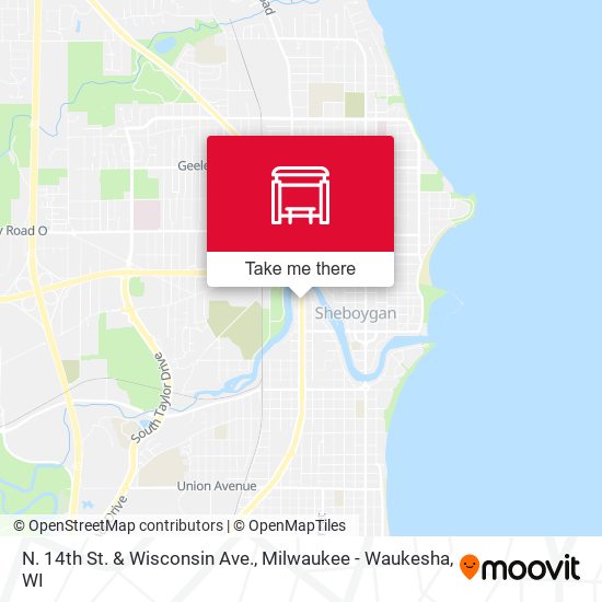 N. 14th St. & Wisconsin Ave. map