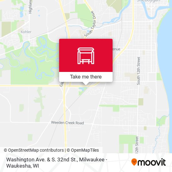 Washington Ave. & S. 32nd St. map