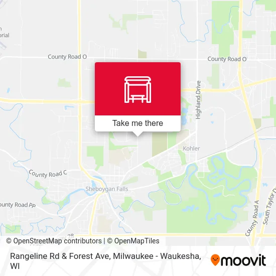 Rangeline Rd & Forest Ave map