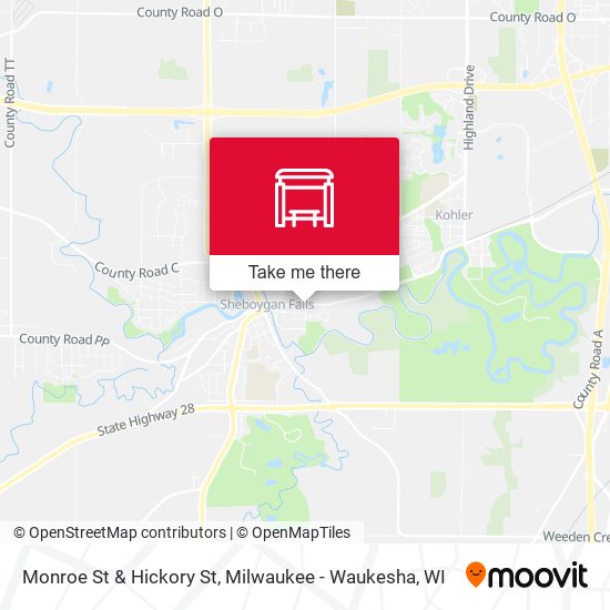 Mapa de Monroe St & Hickory St