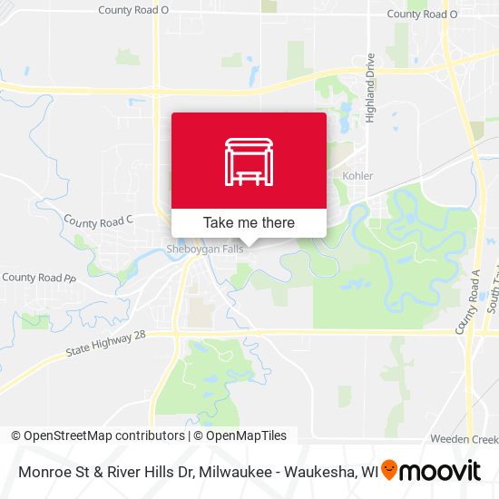 Mapa de Monroe St & River Hills Dr