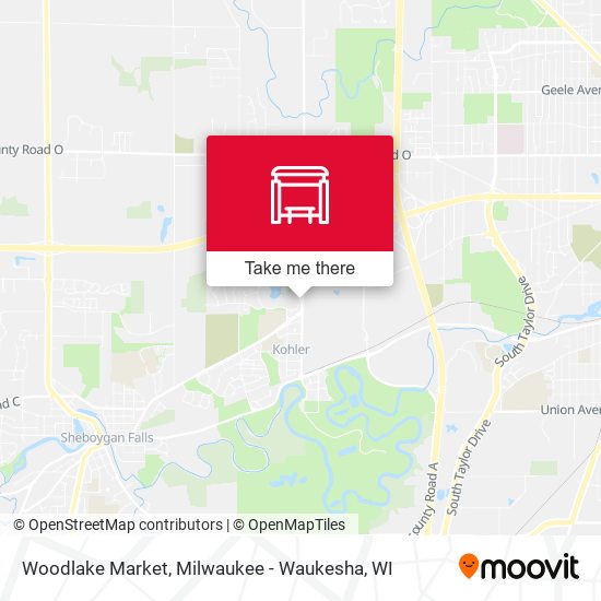 Mapa de Woodlake Market