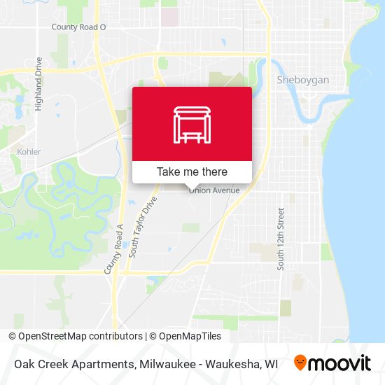 Mapa de Oak Creek Apartments