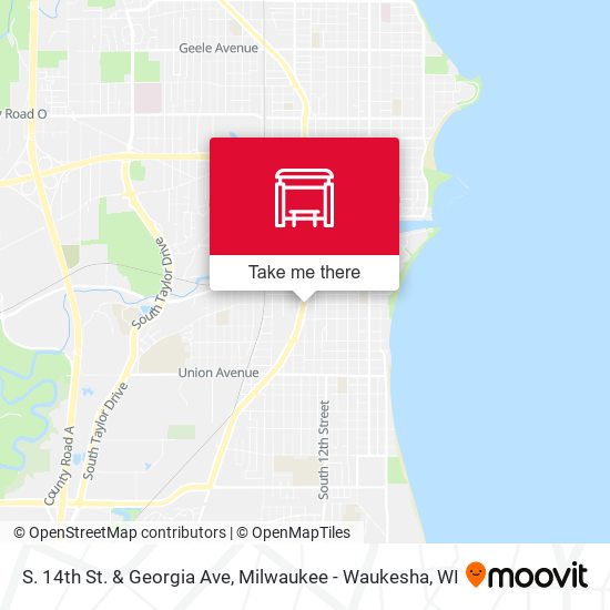 Mapa de S. 14th St. & Georgia Ave
