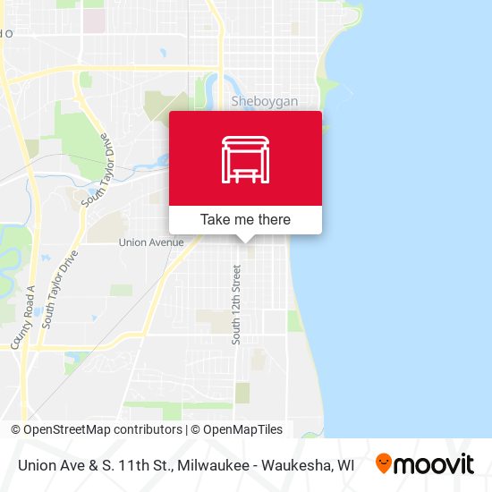 Union Ave & S. 11th St. map