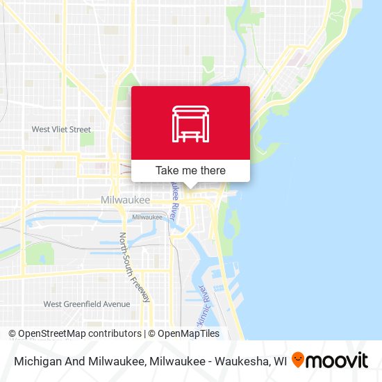 Michigan And Milwaukee map