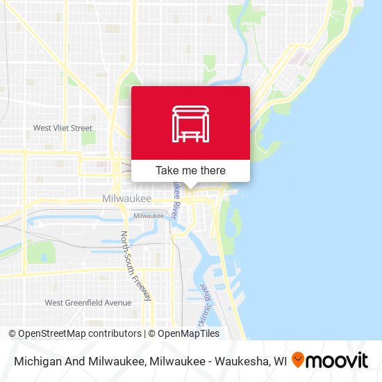 Michigan And Milwaukee map