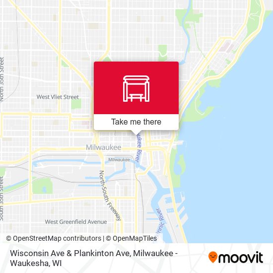 Wisconsin Ave & Plankinton Ave map